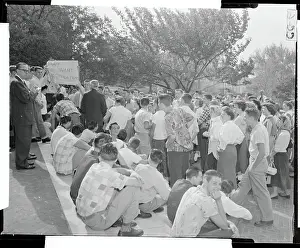 Students Demonstrating Against Integration