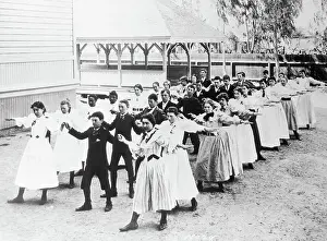 Students Exercise Outdoors