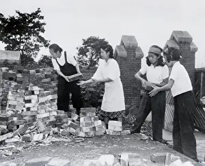 Picking Prints: Students Helping to Rebuild Buildings