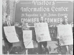Augustine Prints: Students Holding Placards