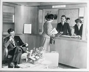 Lodgings Prints: Students at Hotel Training School