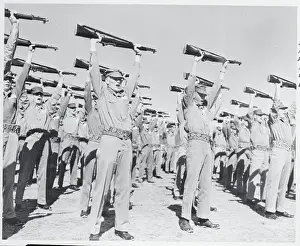 Quantico Prints: Students Performing Calisthenics
