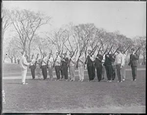 Princeton Prints: Students Practicing Military Exercises