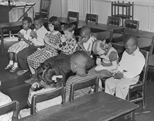 Ethnic Diversity Prints: Students Praying in School
