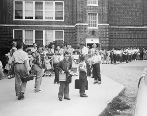 Desegregation Prints: Students Returning to School