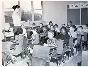 Ethnic Diversity Prints: Students in South Carolina's Only Integrated School