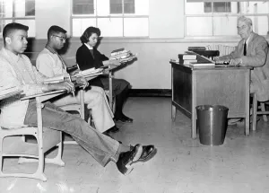Boycott Prints: Students and Teacher Seated in Class