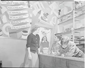 Students Working in Cooperative Store