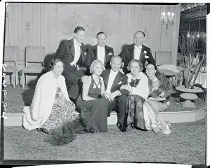 Jack L Prints: Studio Mogul Jack Warner with Hollywood Players and Producers