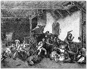Greater London Prints: Study for aBlind Manas Buffa by David Wilkie