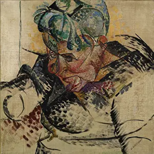 1910s Prints: Study for the Head - Mother or Study for a Head or Antigraceful or Dimensions Abstract or Portrait of Mother