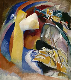 Kandinsky Prints: Study for Painting with White Form, 1913