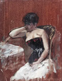 Thoughtful Prints: Study of Woman with the Bust (Studio di donna col busto)
