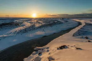 Images Dated 10th March 2015: The stunning landscape of Iceland in winter season