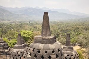 Images Dated 26th September 2015: Stupas in Borobudur Temple