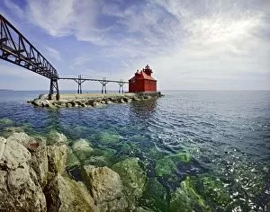 Colorful Gallery: Sturgeon Bay Lighthouse Door County Wisconsin