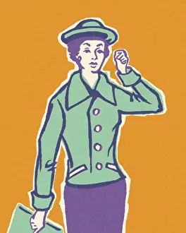 Businesswoman Prints: Stylish Lady