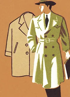 Stylish Man in Trench Coat