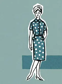 Polka Dot Prints: Stylish Woman