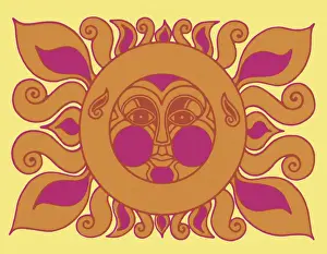 Global Warming Prints: Stylized Sun