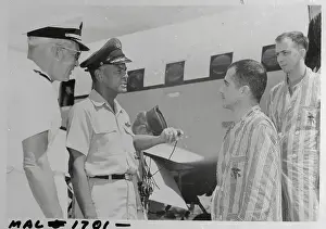 Benjamin O Prints: Subic Bay Commander Welcoming Air Force Officers in Philippines
