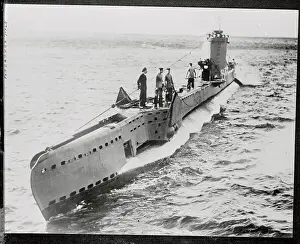 Submarine Afloat in Waters