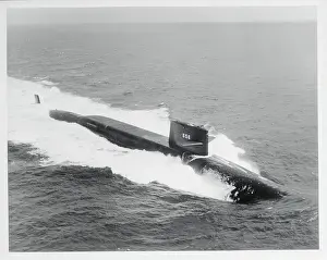 Newport News Prints: Submarine in the Ocean