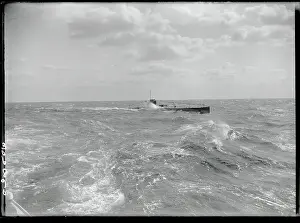 Thomas Prints: Submarine Sailing off Shore