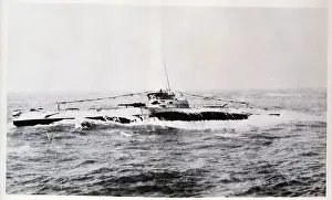 Floating Prints: Submarine In Typhoon Off China Coast