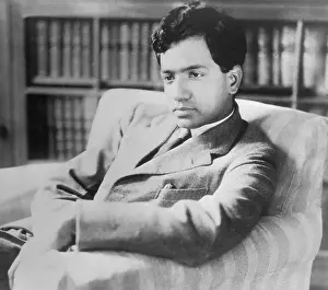 Subrahmanyan Chandrasekhar Sitting in Chair