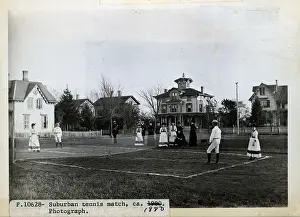 Match Prints: Suburban Tennis Match