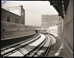 Tunnel Prints: Subway Tracks and Train