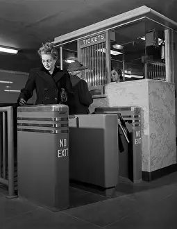 Subway Prints: Subway Turnstile in Chicago