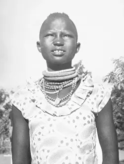 Sudan Prints: Sudanese Girl with Catholic Medallion