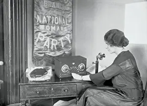 Suffrage Leader Alice Paul Broadcasting