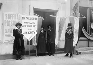 Picketing Prints: Suffragists Picketing Metropolitan Opera House