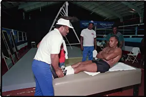Sugar Ray Leonard Doing Sit-Ups