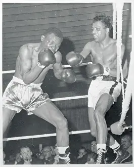 Sugar Ray Robinson Boxing Against Johnny Angel
