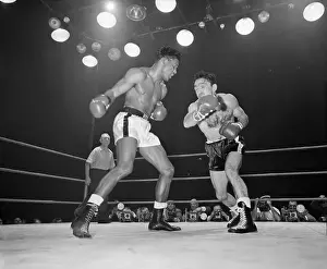 Sugar Ray Robinson and Carmen Basilio Boxing