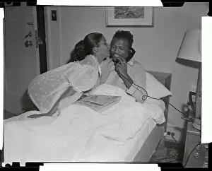 Sugar Ray Robinson Being Greeted by Wife on Waking