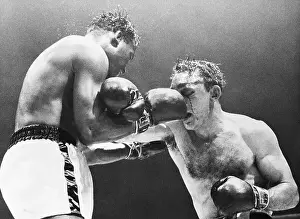 Blood Prints: Sugar Ray Robinson Hitting Carmen Basilio