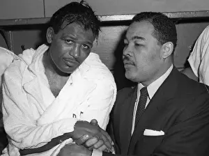 Sugar Ray Robinson and Joe Louis