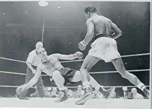 Sugar Ray Robinson Knocking Out Carl Olson