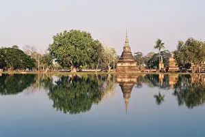 Travel Tourism Vacations Prints: Sukhothai Historical Park, Thailand, UNESCO World Heritage Site