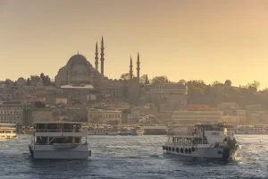 Images Dated 4th April 2013: Suleymaniye Mosque at sunset