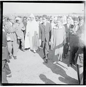 Rabat Prints: Sultan Ben Youssef with His Sons and Council Members