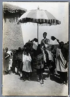Parasol Prints: Sultan Of Karnak-Logone On His Horse