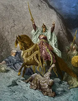 Sultan Saladin On His Horse