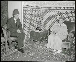 Sultan Sidi Mohammed Ben Youssef Talking with Si Bekkai