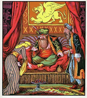 Folk Prints: The Sultan and His Viseer